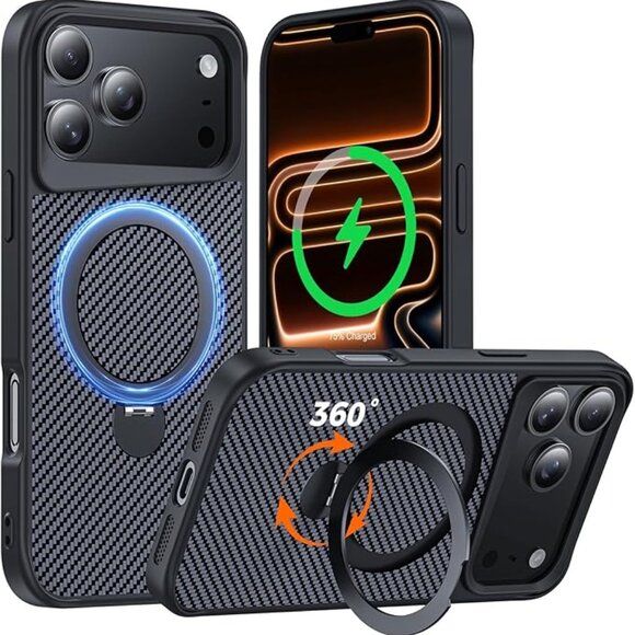 NEW Designed for iPhone 17 Pro Case with 360° Magnetic Stand - Picture 1 of 14